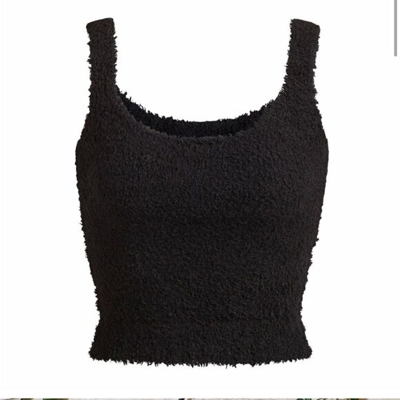 Skims Black onyx cropped tank top 2X - Picture 2 of 6